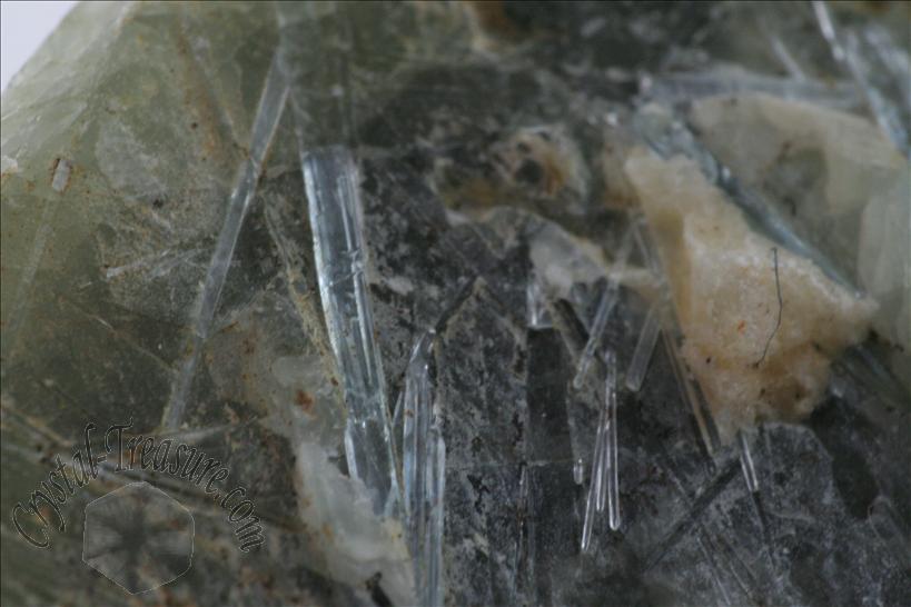 Fine Gemmy 金雲母 (Phlogopite) with フッ素燐灰石 (Fluorapatite) on