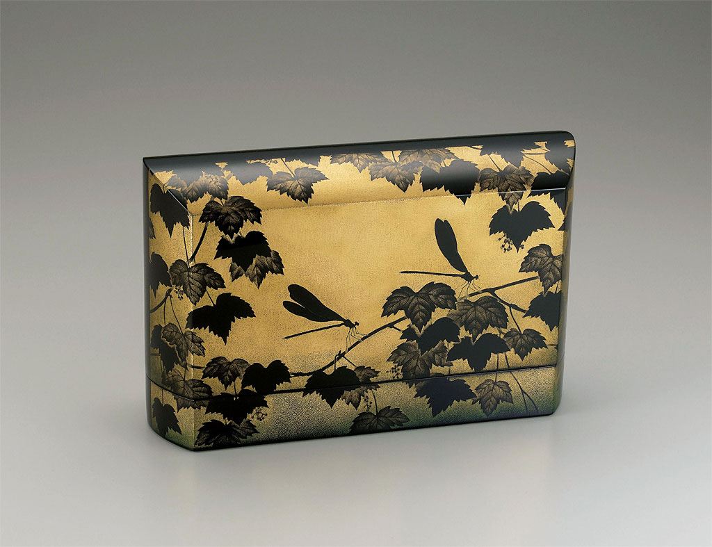 中国 清時代 インテリア 漆器 重箱 鹿と鳥のデザイン 中国 清時代