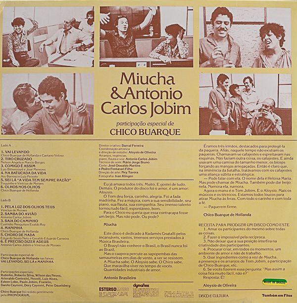 ミウシャ＆アントニオ・カルロス・ジョビン｜🔴レコード/ジャズ