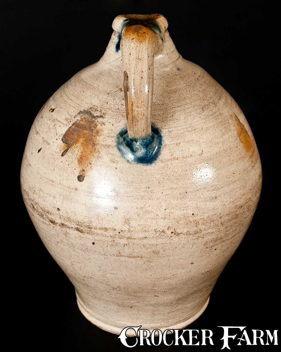 Exceedingly Rare and Fine Thomas Commeraw Stoneware Jug, African