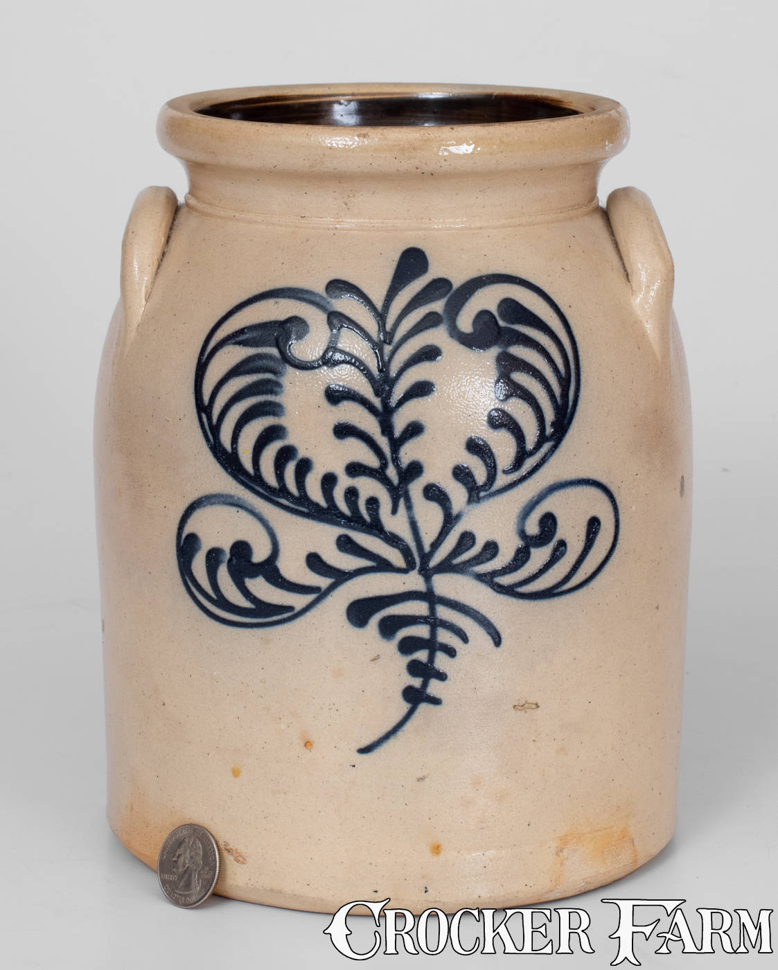 Attrib. Barnabas Edmands, Charlestown, Massachusetts Stoneware Jar