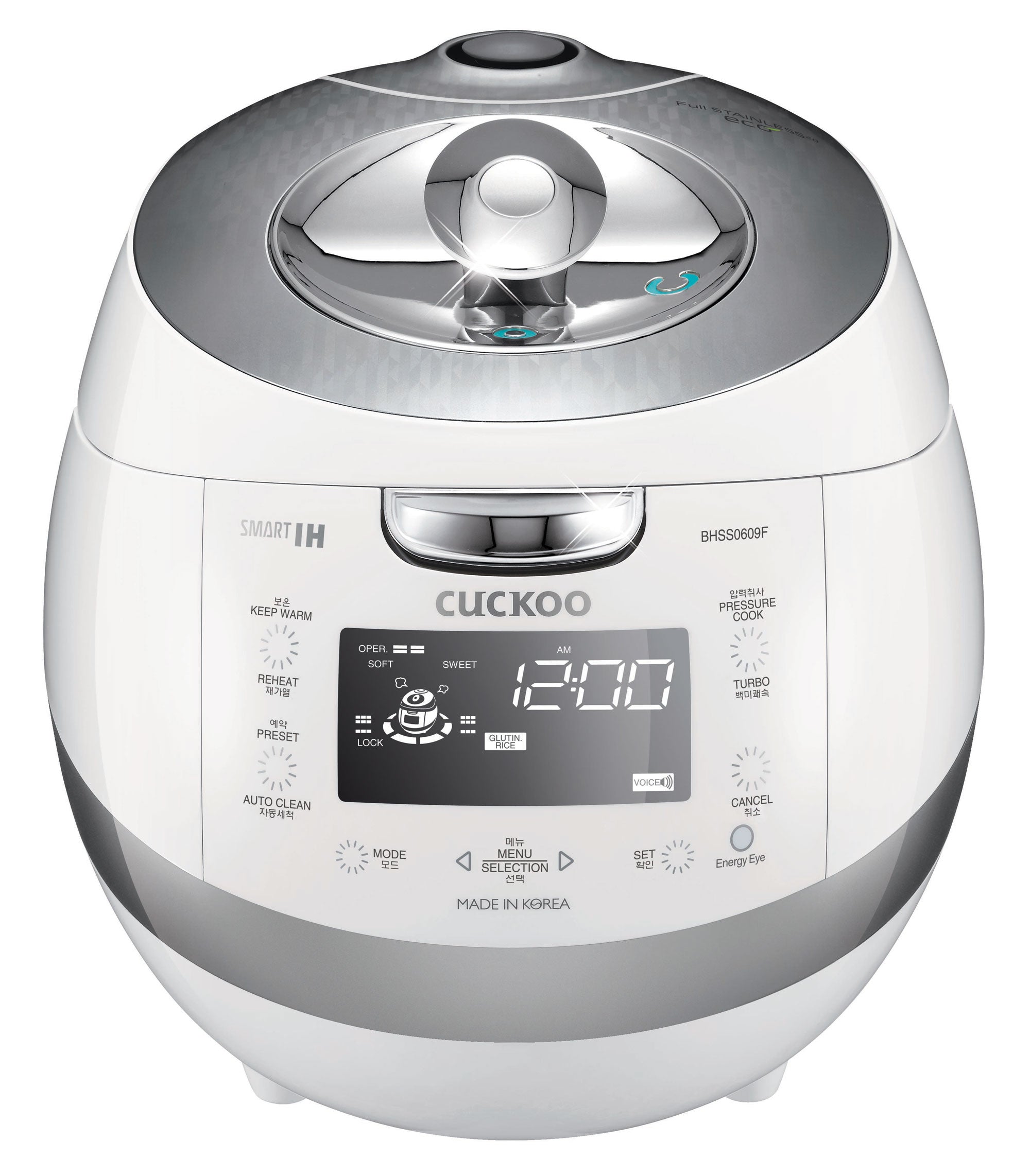 6-Cup IH Pressure Rice Cooker with KOR/ENG/CHN Voice Navigation