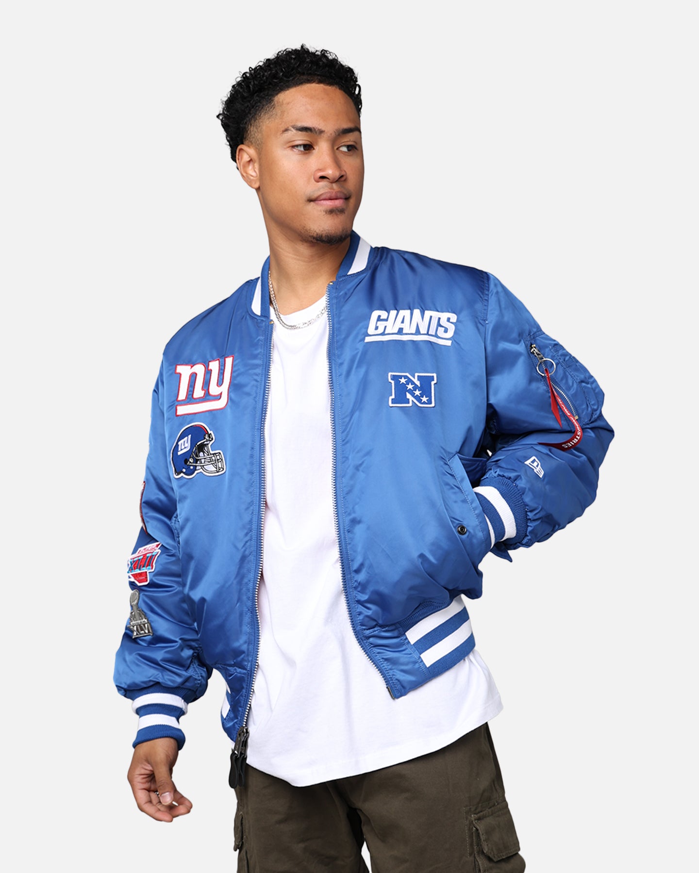 New Era X Alpha Series X NFL New York Giants MA-1 Bomber Jacket