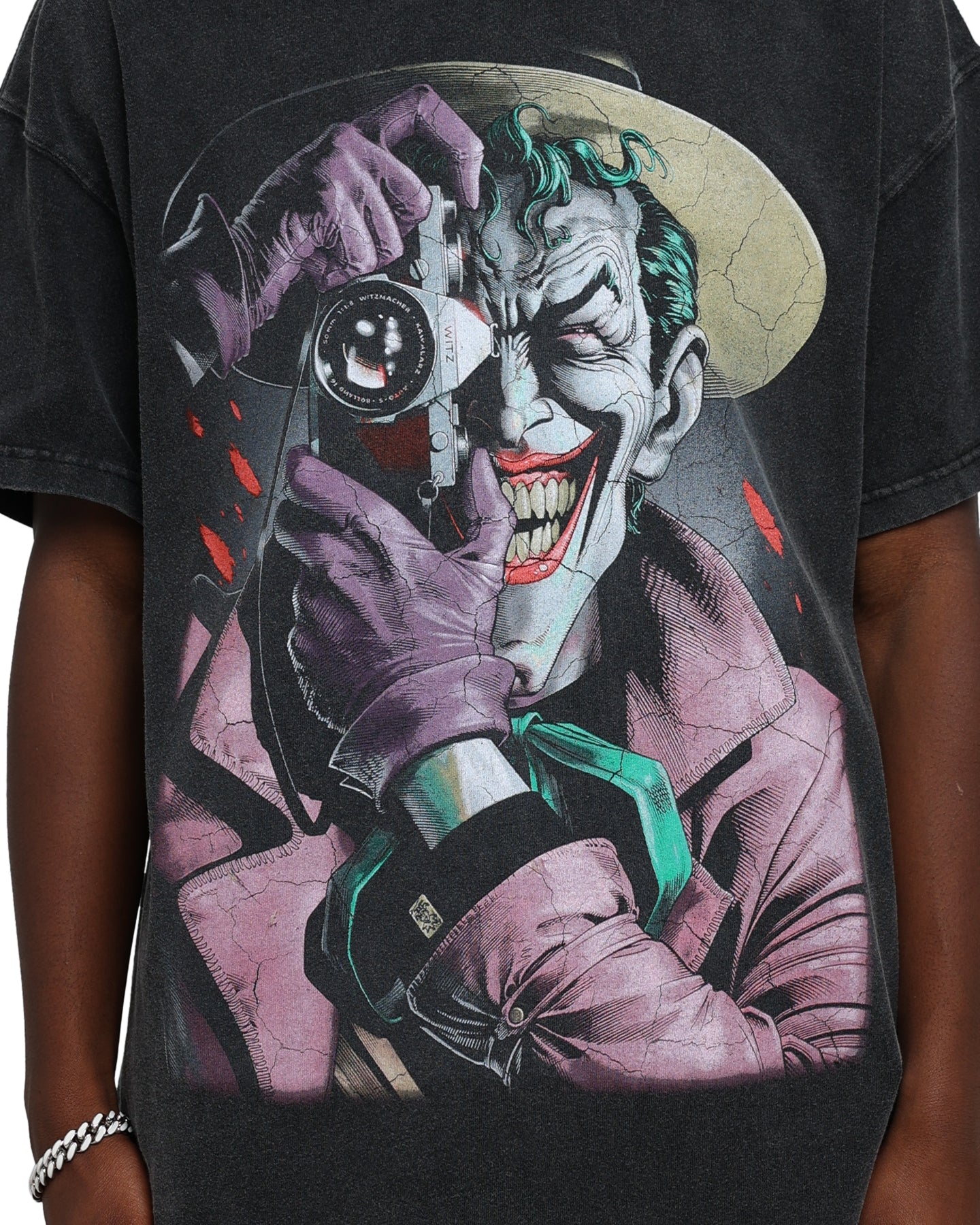 73Studio X DC Batman The Killing Joke Vintage T-Shirt Black Wash