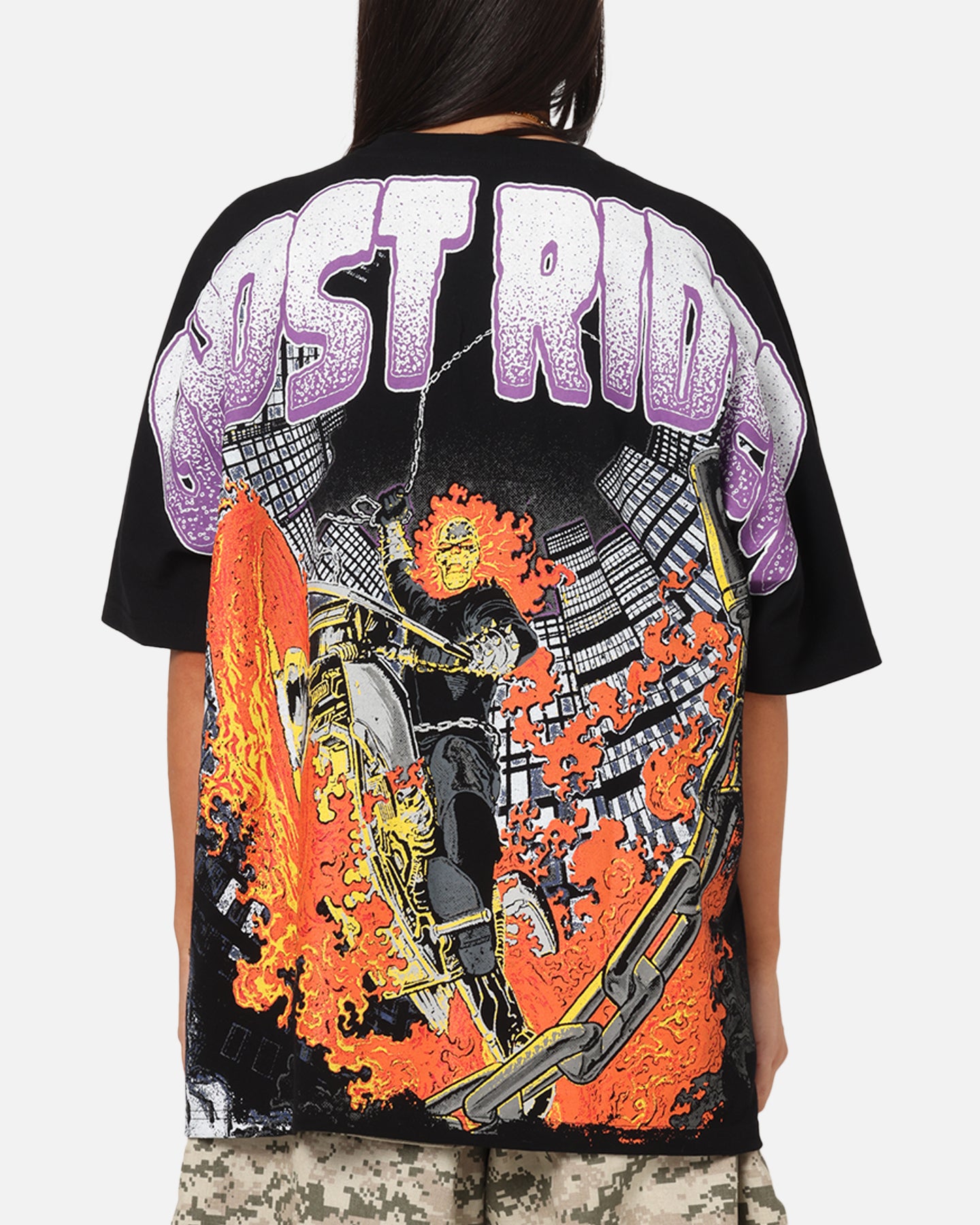 73Studio Marvel Ghost Rider All Over Print T-Shirt Black | Culture