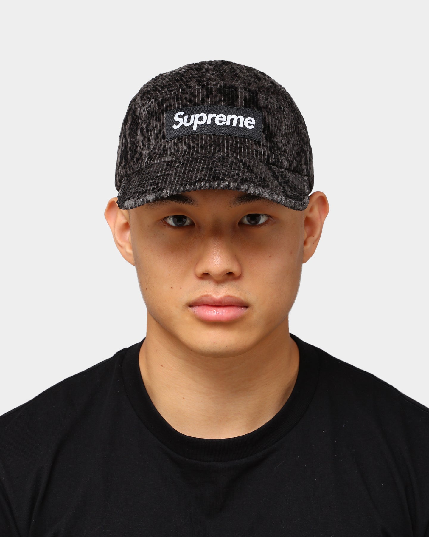 Supreme Snakeskin Corduroy Camp Cap Black | Culture Kings US