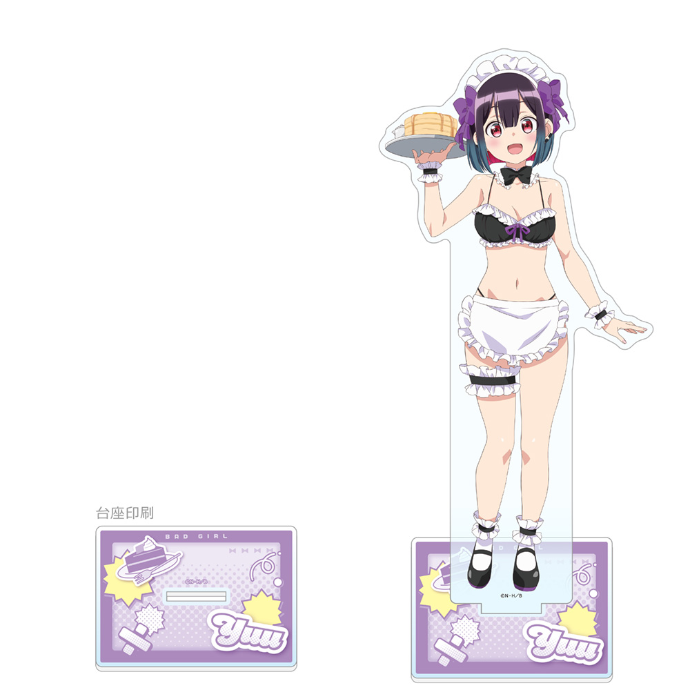 ばっどがーる]描き下ろし特大アクリルスタンド（優谷優／メイド水着）