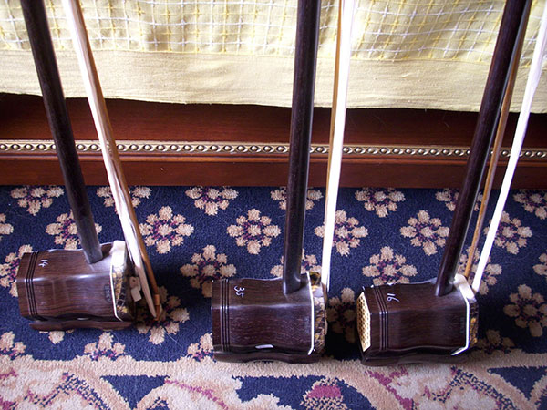 胡涵柔製作 未使用17 明清老紅木 螺鈿薔薇二胡 中古 上海式 螺鈿 「