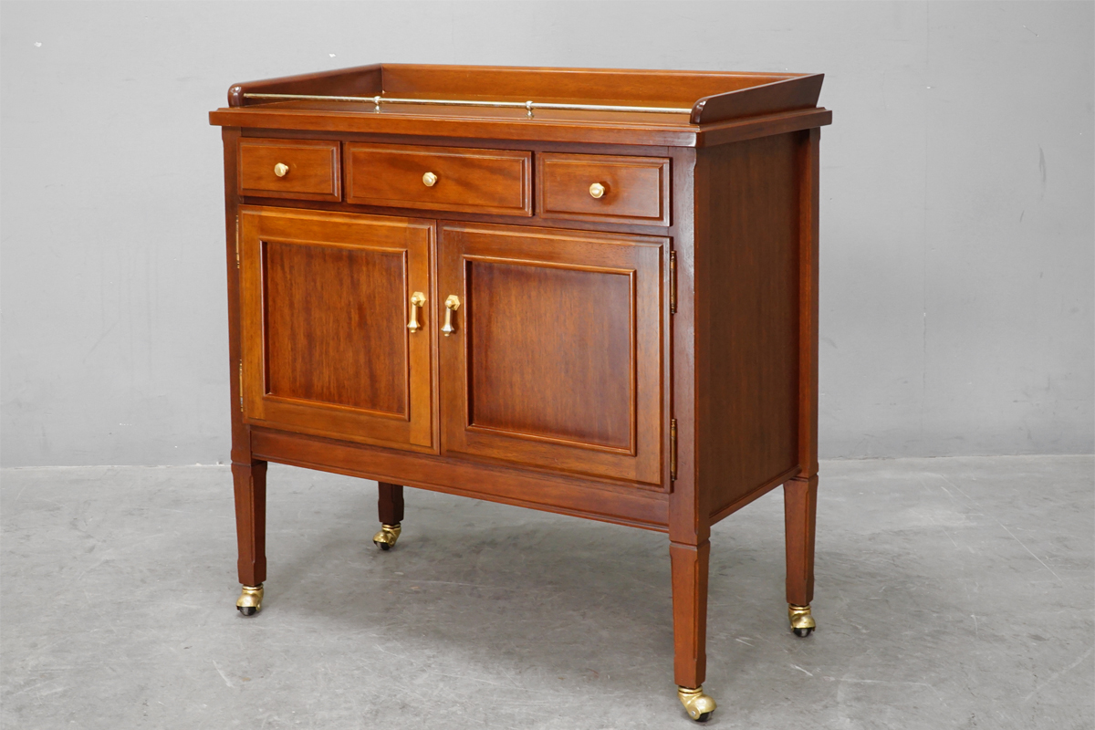 マルニ キャビネット キッチンワゴン 棚 ビュッフェワゴン 地中海