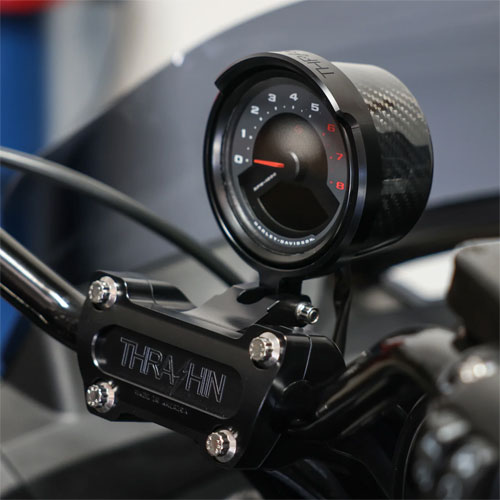 Harley-Davidson ビレットスタイル ミニタコメーター マウント