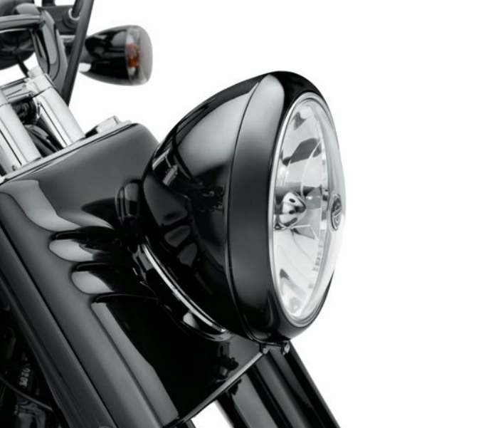 ヘッドライト・トリムリング・グロスブラック - Harley Davidson