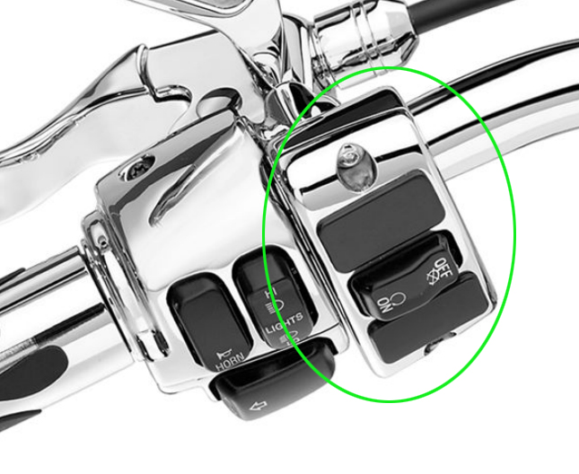 補助スイッチハウジングキット・クローム・左側用 - Harley Davidson