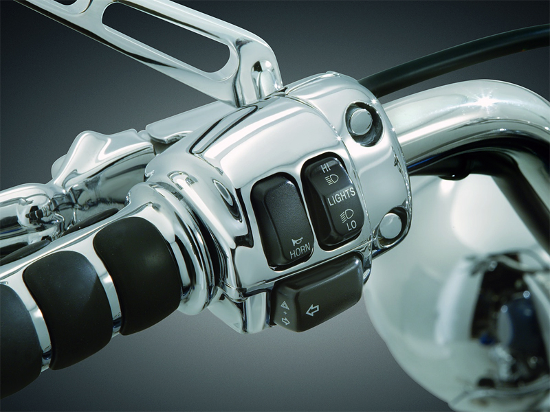 3783 ハーレー クリアキン クローム スイッチパネル アクセント