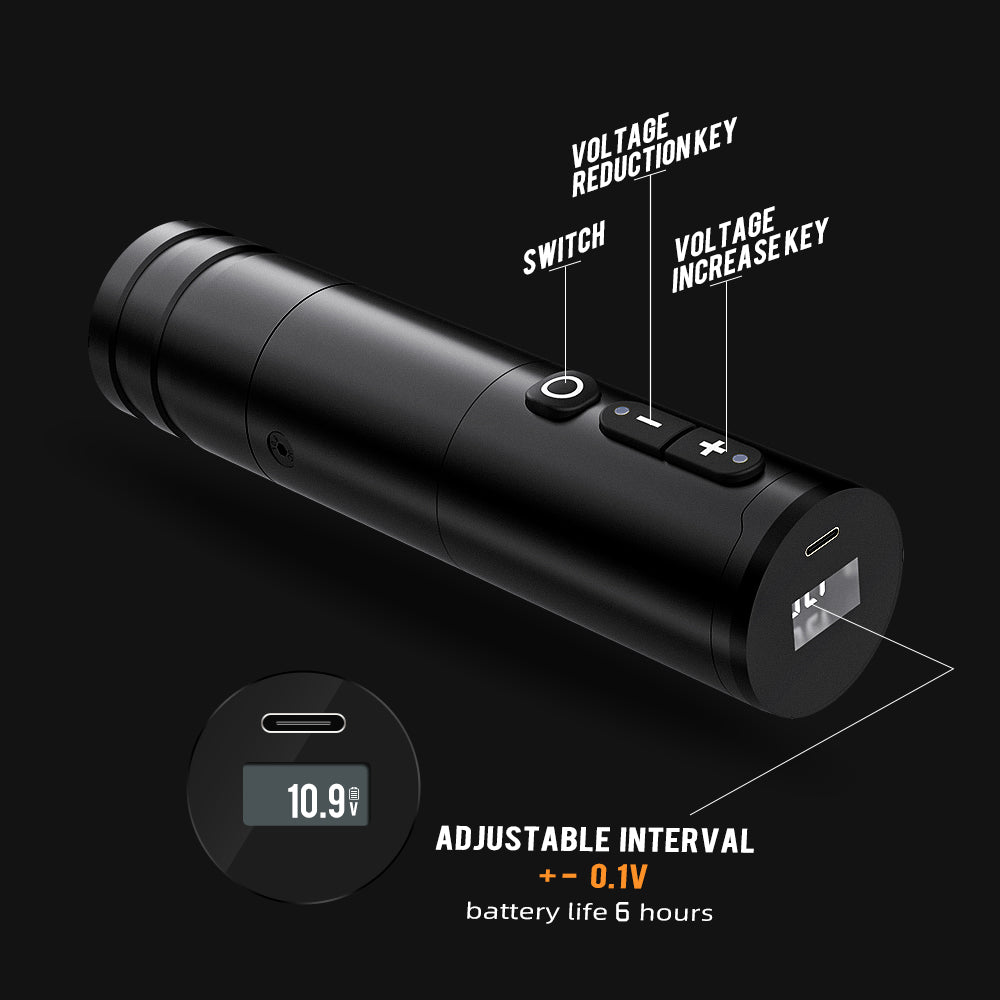 Ambition Ninja Wireless Tattoo Machine Pen with 4mm Stroke