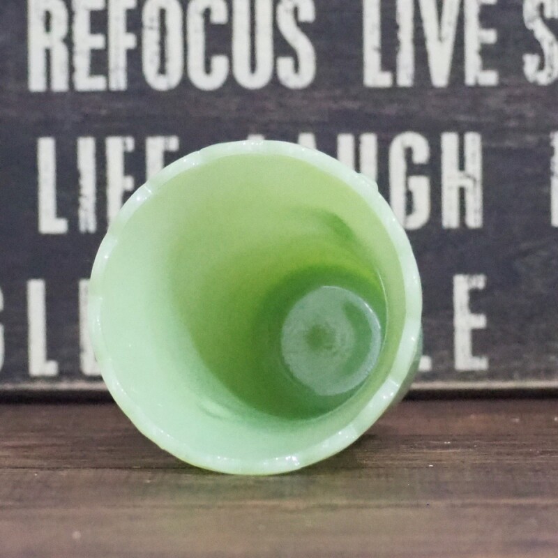 骨董 プレスガラス 人気 ファイアーキング ジェダイ フラワーベース