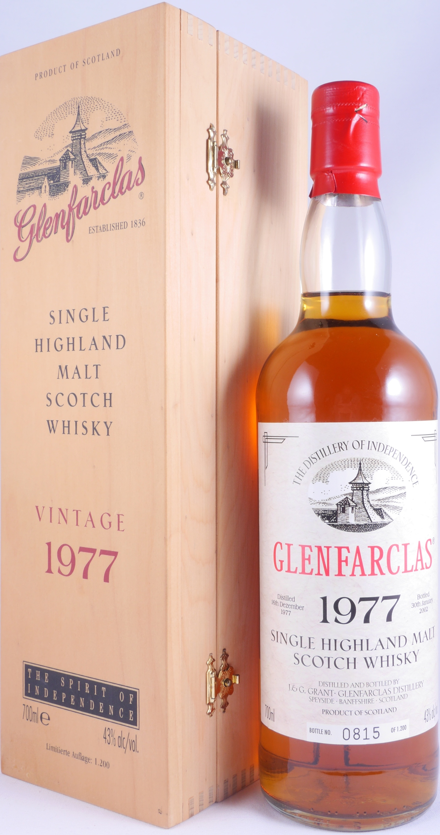 Glenfarclas 1977 24 Year Sherry Casks Scotch Whisky 43.0% ABV