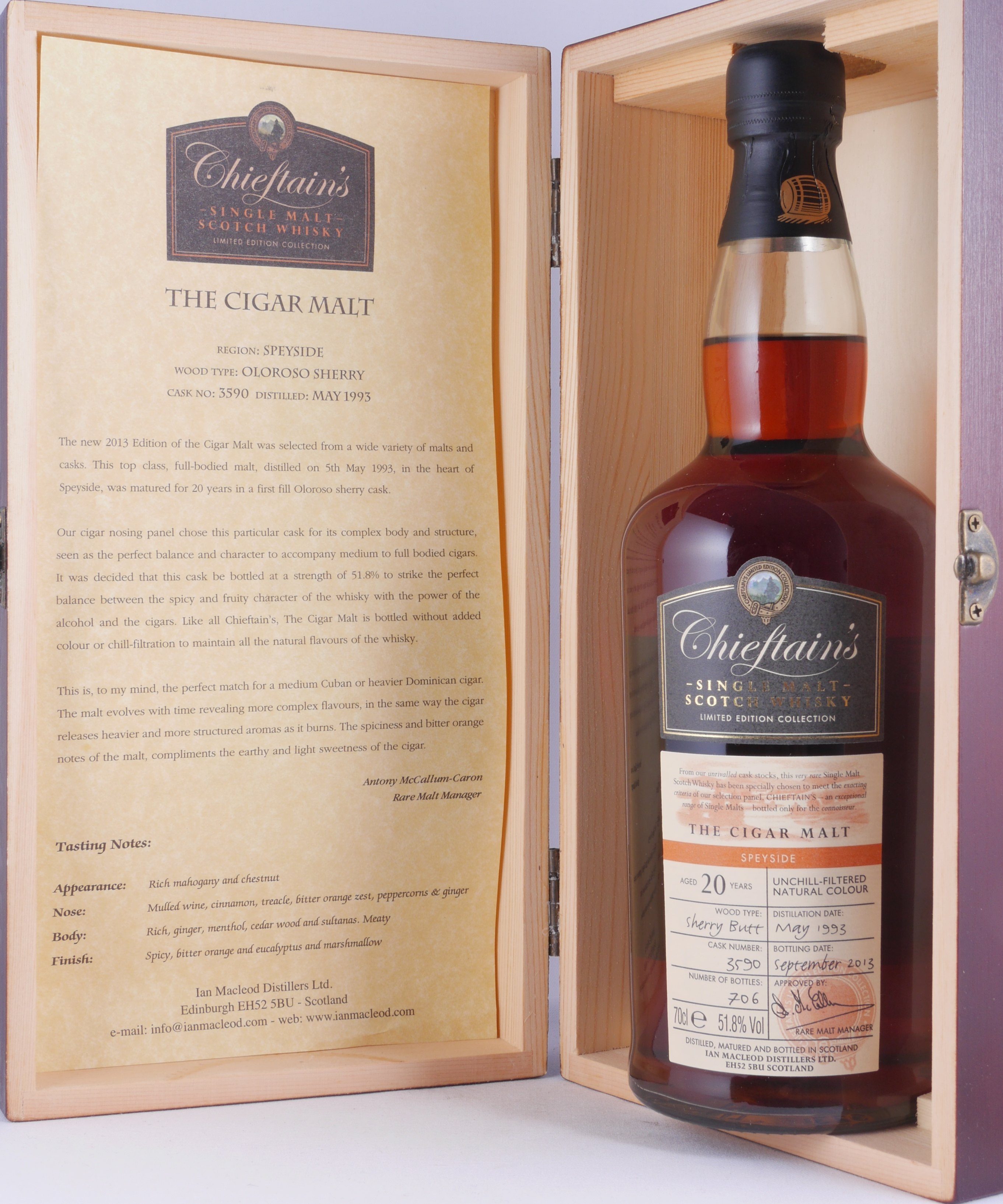 Chieftain's THE CIGAR MALT 20年 Chieftain's THE CIGAR MALT 20年