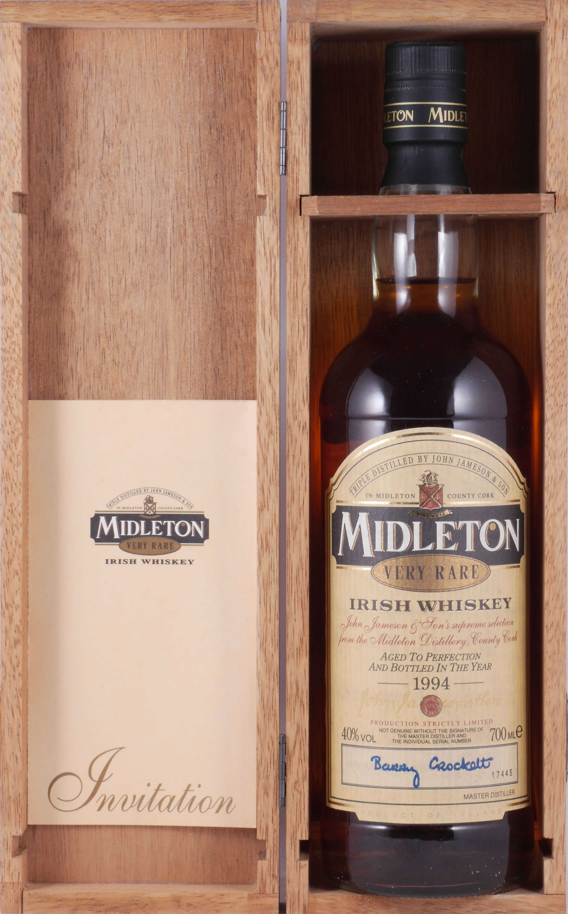 Midleton Very Rare 1994 Limited Edition Blended Irish Whiskey 40.0%