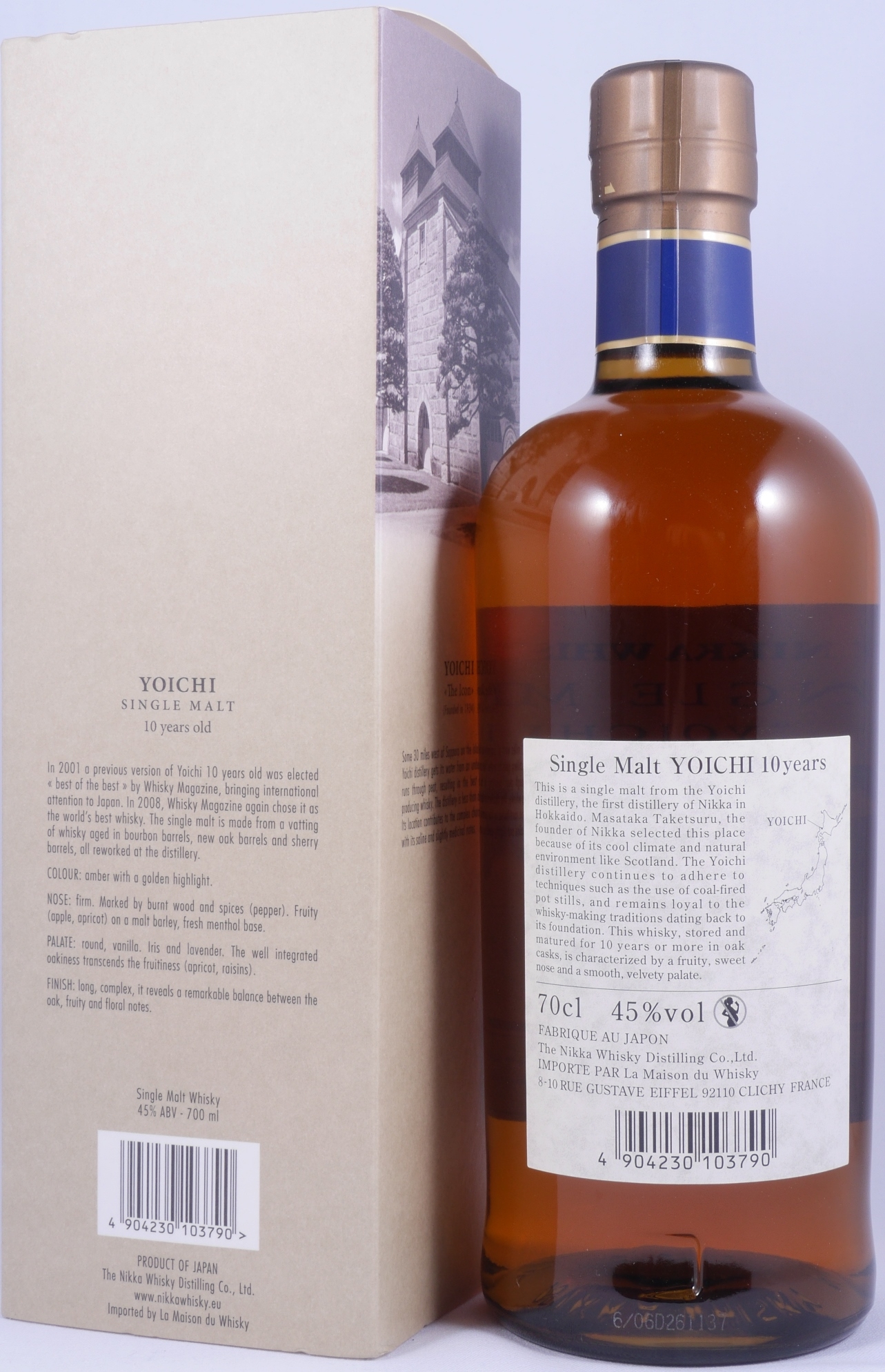 Nikka Yoichi 10 Year Japanese Single Malt Whisky 45.0% ABV