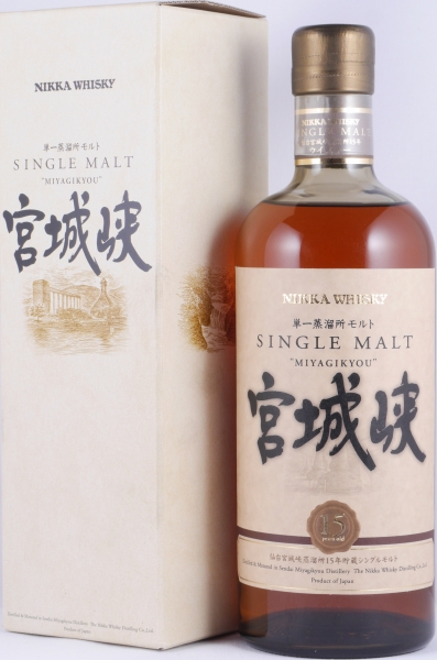 Nikka Miyagikyo 15 Year Old Bottling Japanese Single Malt Whisky 45.0%