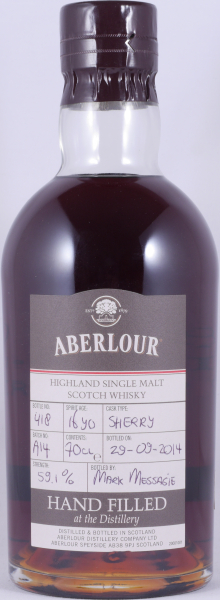 Aberlour 16 Jahre Sherry Casks Batch A14 Hand Filled Scotch Whisky