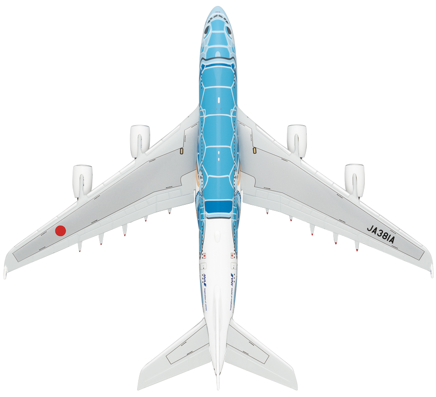 NH40079 1:400 A380 JA381A FLYING HONU ANA ブルーダイキャストモデル
