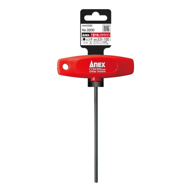 T型六角レンチドライバー H3×100 | ANEXブランドのドライバー・工具