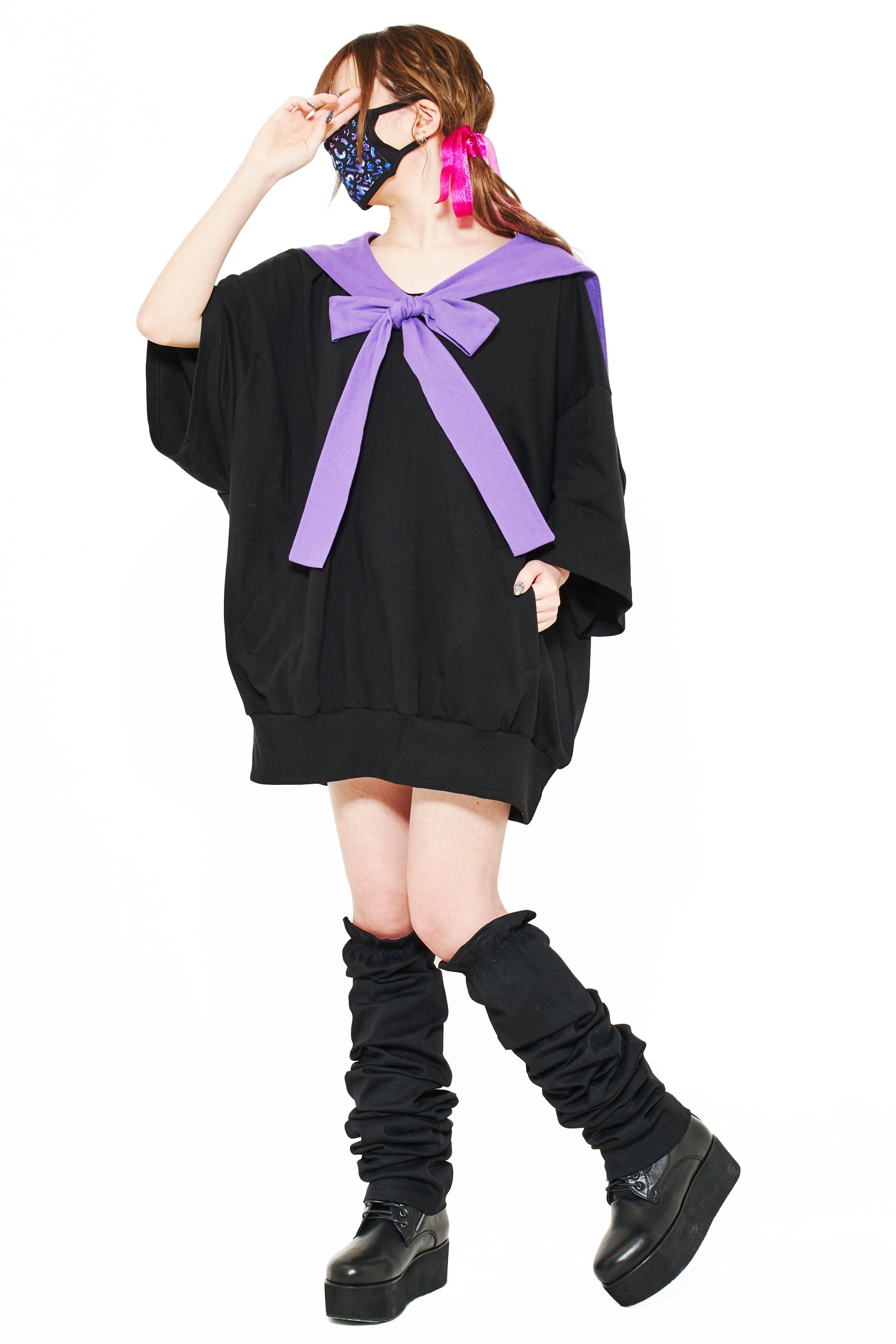 Ado エーディーオーを見せつけろ！ ロックなロンT 大 XL CDJ24/25