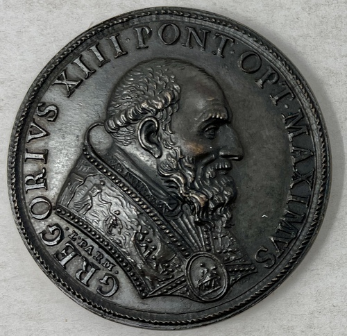 天正遣欧使節と教皇グレゴリオ13世との謁見記念メダル」 - 青羽古書店