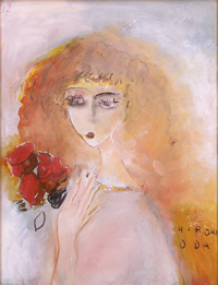 絵画 織田廣喜 オダヒロキ 少女 油彩 織田ひろき 美術品 アート おだ