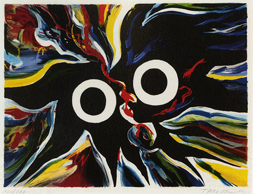 芝田米三 冬 リトグラフ 89/125部 額装 真作保証 芝田米三を