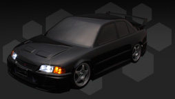 ABCホビー 電動ツーリングカー用ボディ：01スーパーボディ三菱ランサー