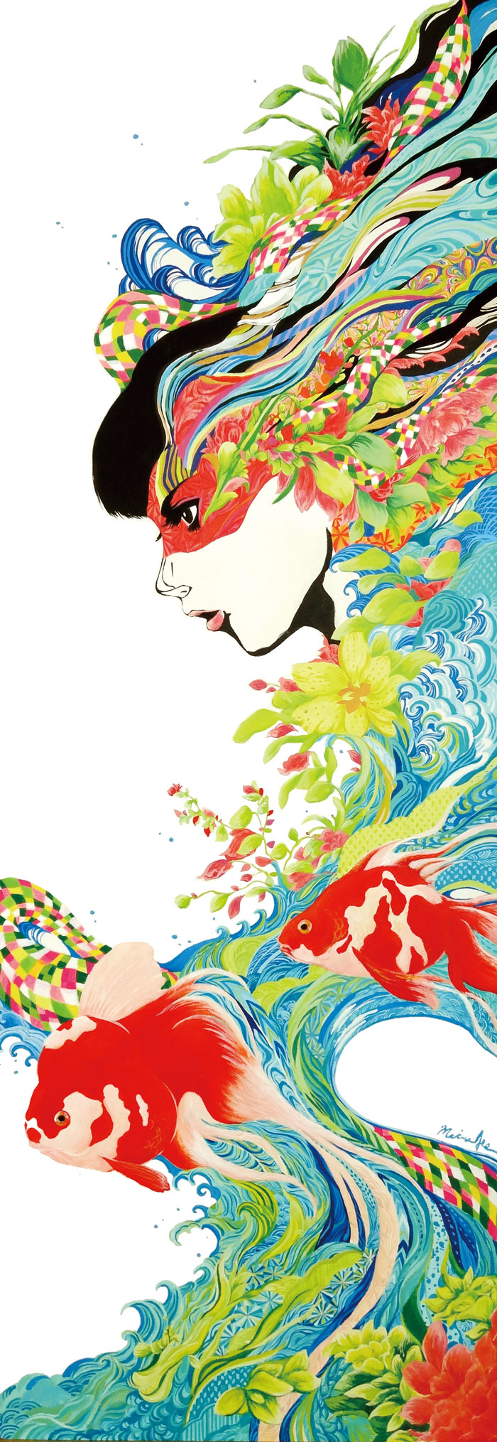 ACRYLIC / アクリル絵の具｜夏模様｜真吏奈