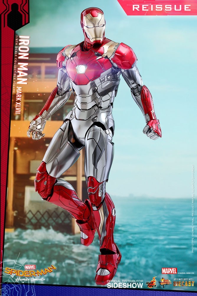 Spider-Man Iron Man Mark 47 XLVII Die Cast 1:6 32cm MMS427D19 Hot