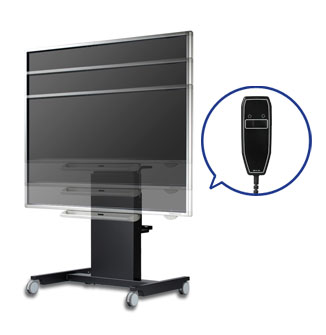 送料無料】国産テレビスタンド 電子黒板用電動昇降装置付スタンド (MH