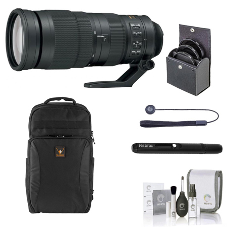 Nikon 200-500mm f/5.6E ED AF-S NIKKOR VR Lens with Essentials Kit
