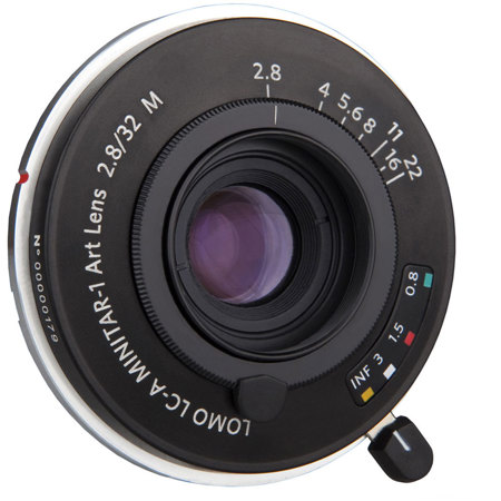 Lomography Lomo LC-A Minitar-1 32mm f/2.8 Art Lens for Leica M, Black