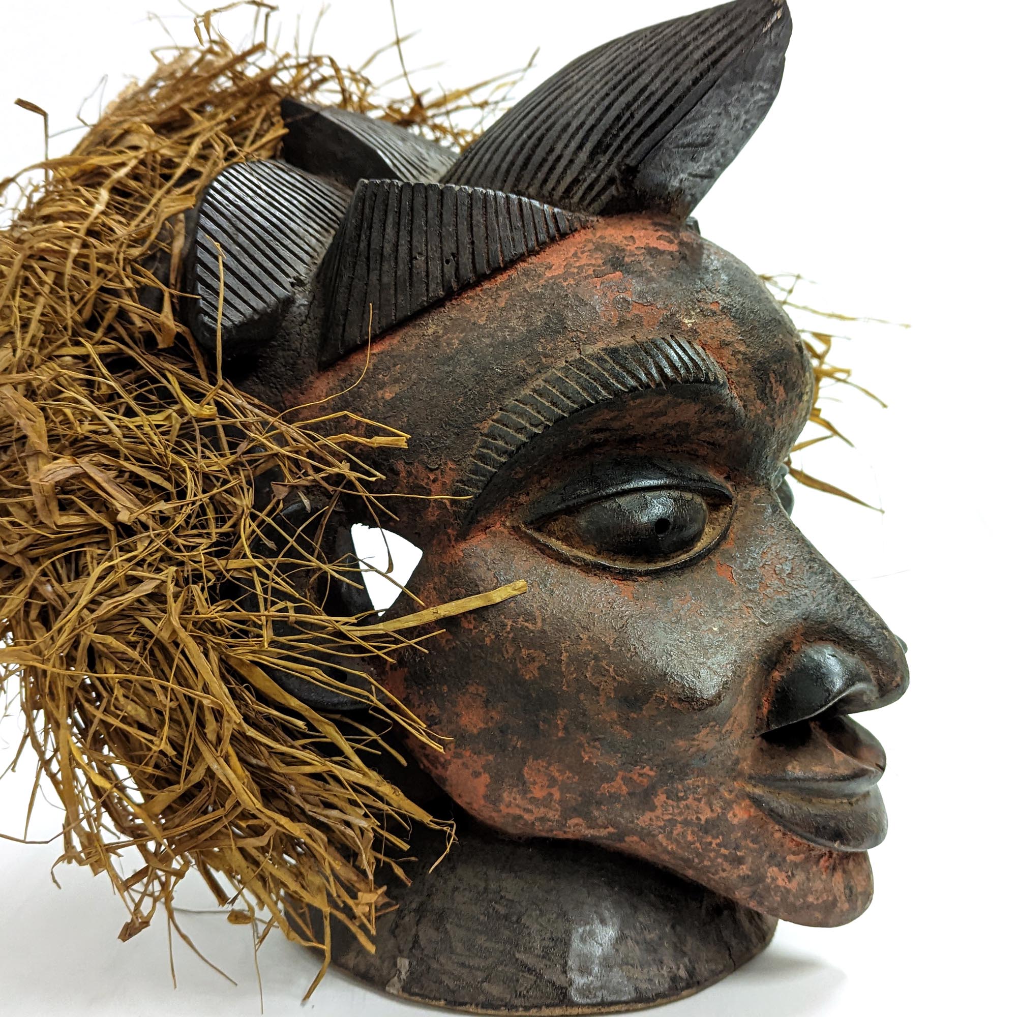 驚異の人体表現】ヴィンテージ アフリカ彫刻 45cm プリミティブアート