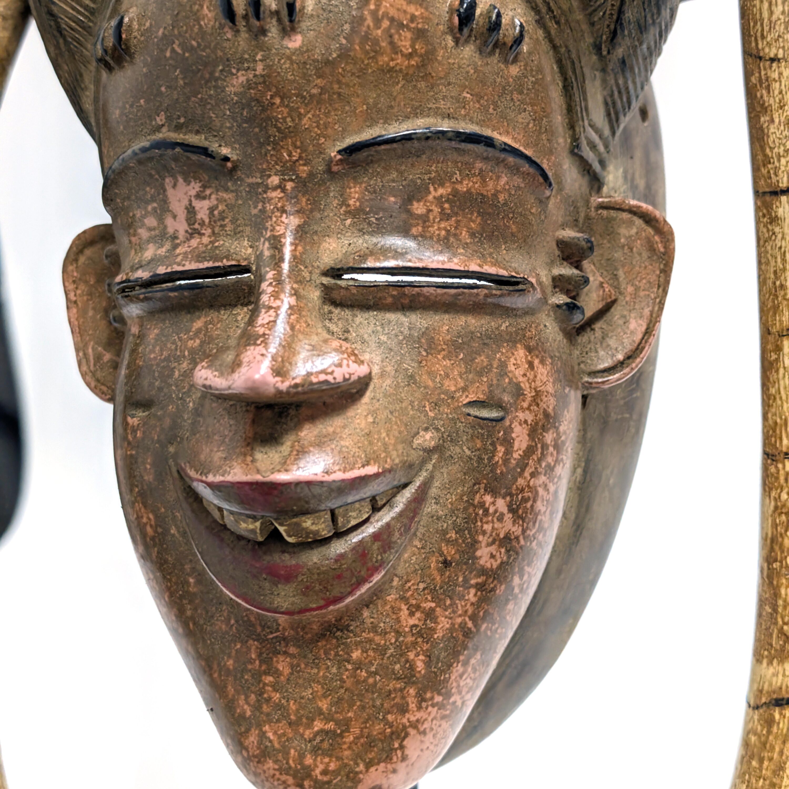 グロ族ヘビ仮面 50cm アフリカン プリミティブアート マスク （r219-33