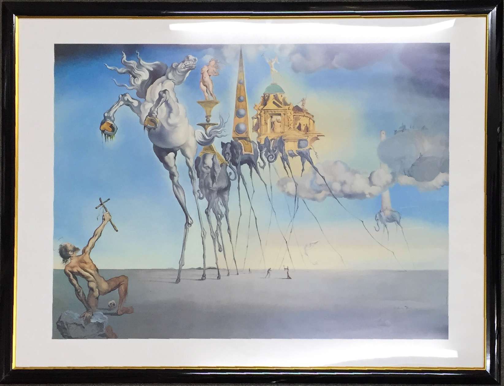 サルバドールダリヨナと大魚リトグラフ版画