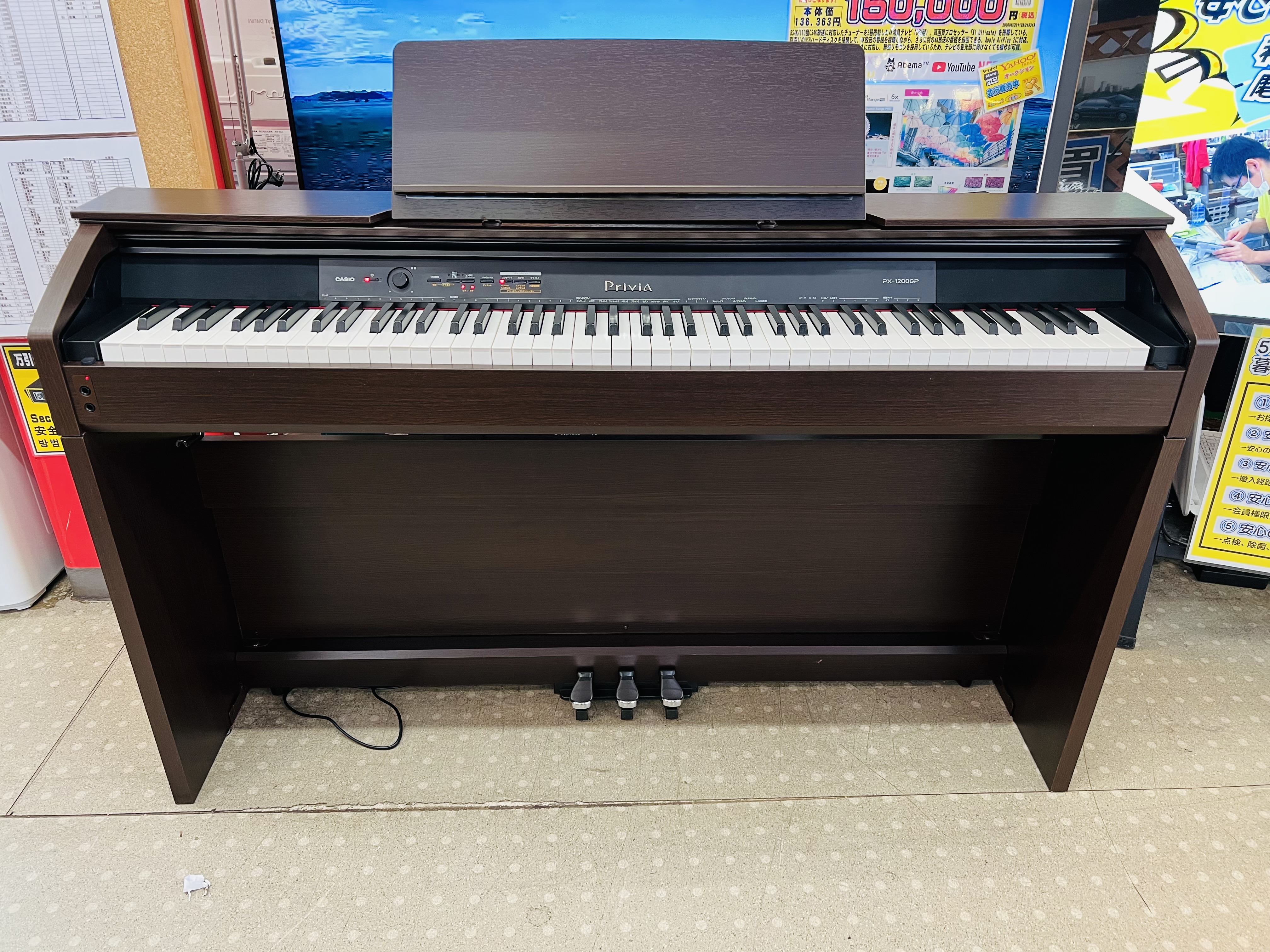 電子ピアノ カシオ Privia PX-1200GP 新品同様