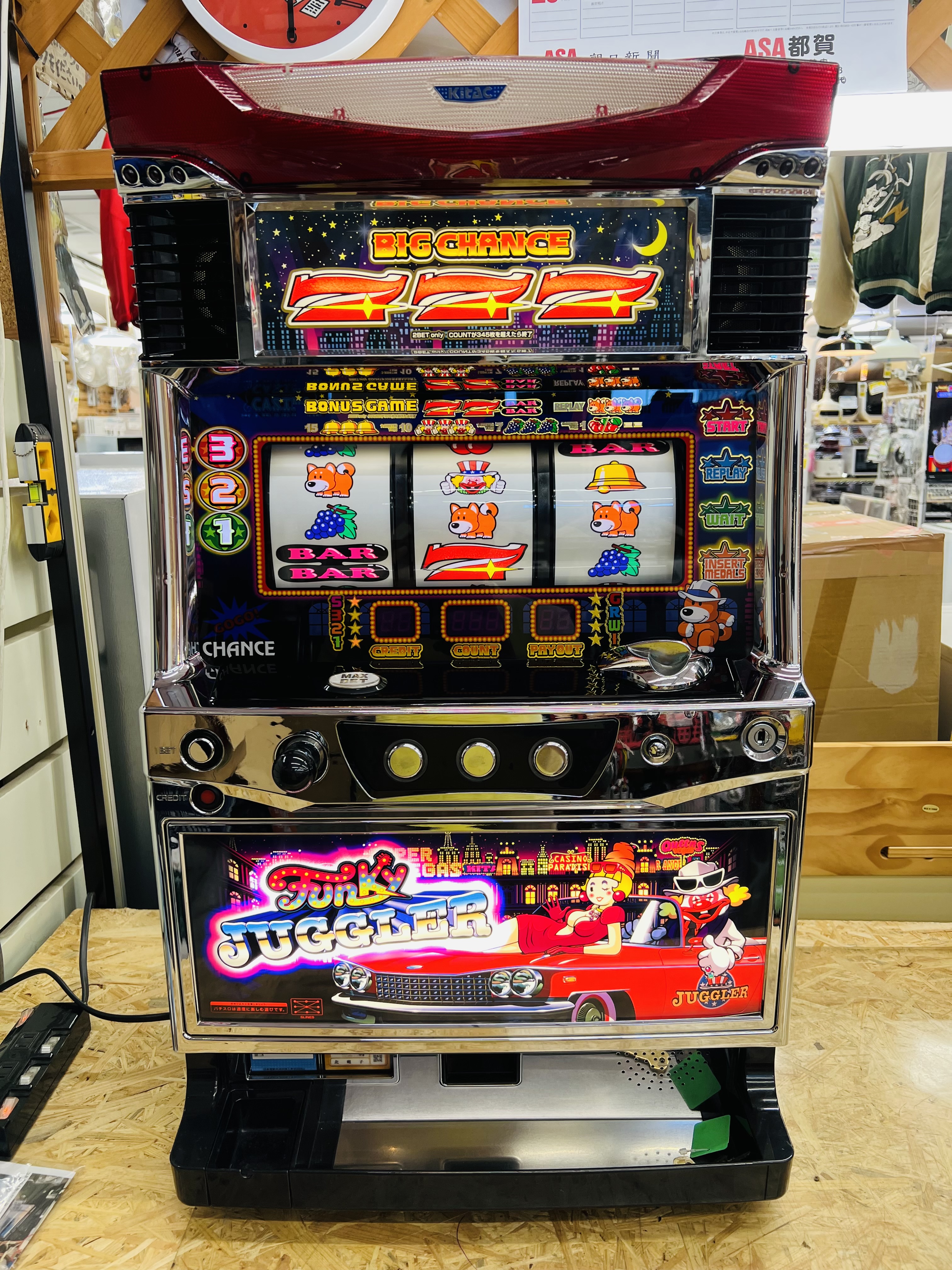 パチスロ実機ファンキージャグラー2