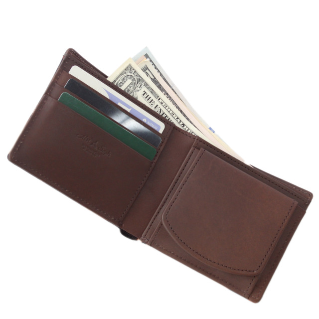 DA1036-AMD/Ain Soph (アインソフ)奄美泥染め 折財布 ボックスコイン