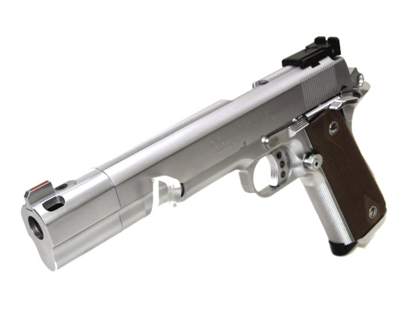 MGC] ブラウン マキシコンポ オールシルバー 固定ガスガン (中古)の