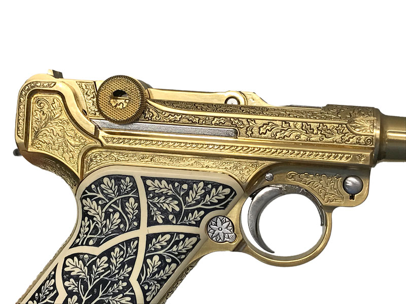 ACG] ルガーP08 ヘルマンゲーリング 4インチ 金属モデルガン 額縁付き