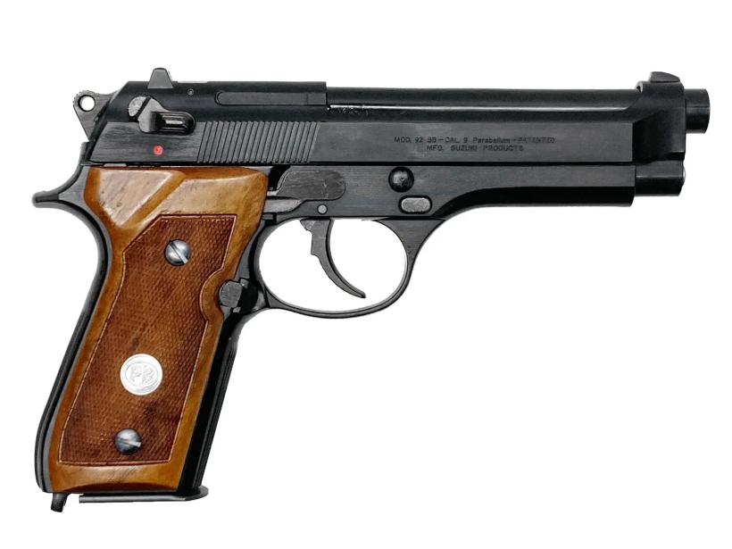 ACG_スズキ] ベレッタ M92SB ABS 発火モデルガン ヘアライン仕様 木製