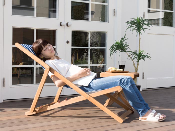 デッキチェア TOEX 木製リクライニングチェア デッキチェア TOEX 木製