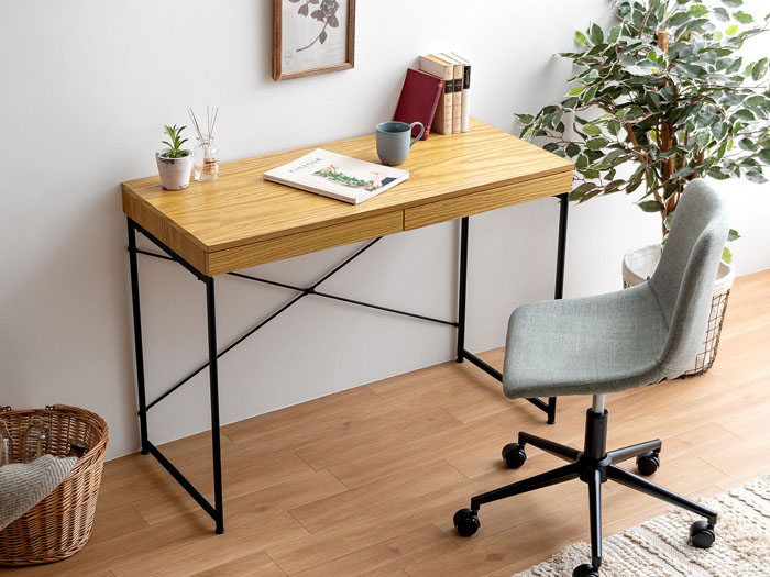 天然木のワークデスク【ハンドメイド家具】 6/22まで！天然木のワーク