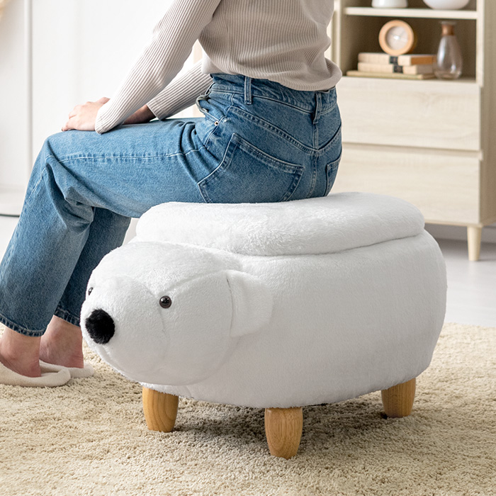 収納付きアニマルスツール ANIMO(アニモ) Lサイズ Aタイプ | 家具