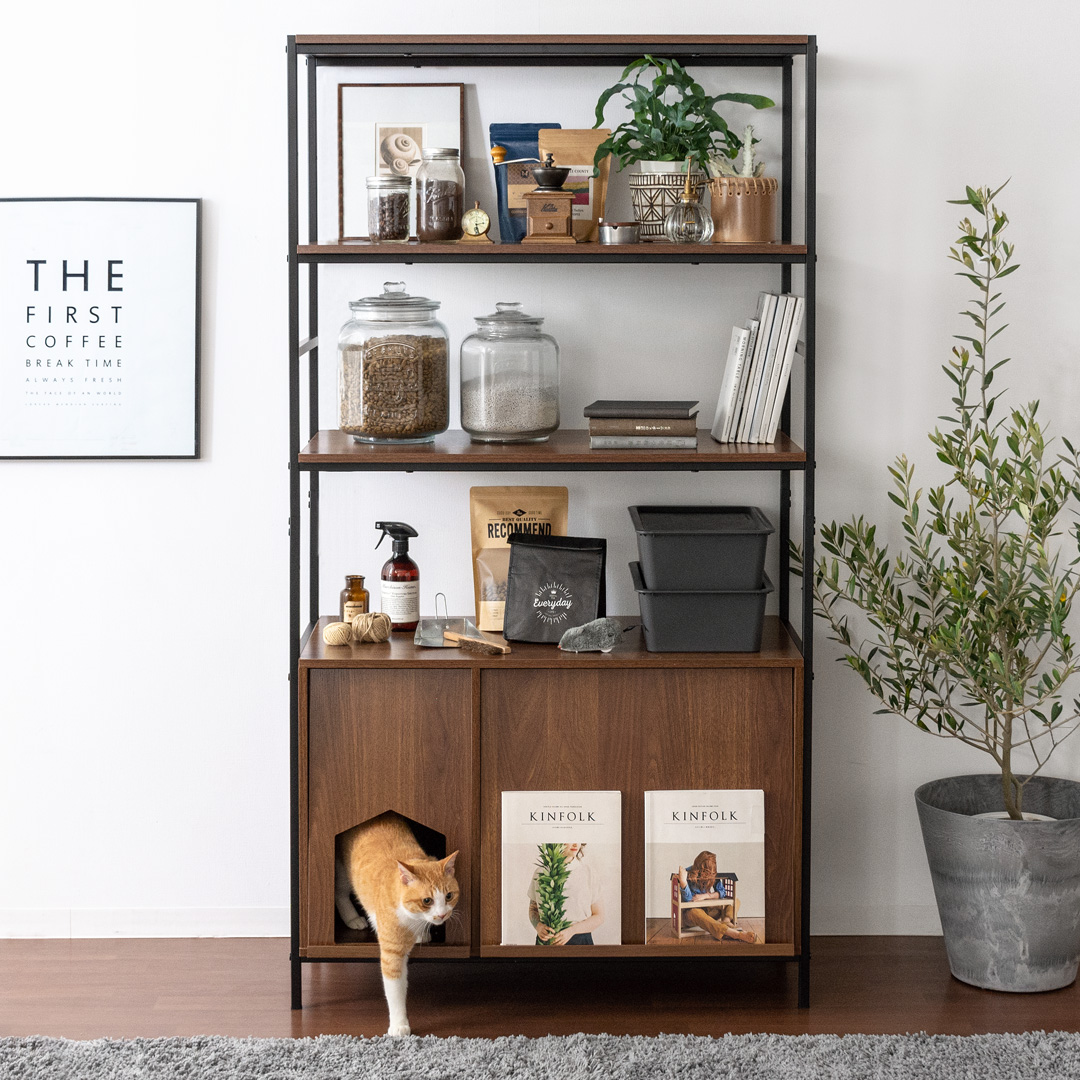 猫用トイレ収納ラック Selma (セルマ) ロータイプ | 家具・インテリア